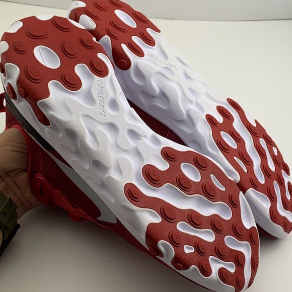 Nike React Element 55 Gym Red Men’s Size 10.5 New - Picture 13 of 13